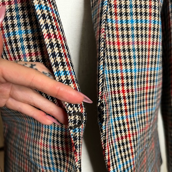 Rag&Bone Elliot Plaid Wool Blazer NWOT 10 - Picture 11 of 13